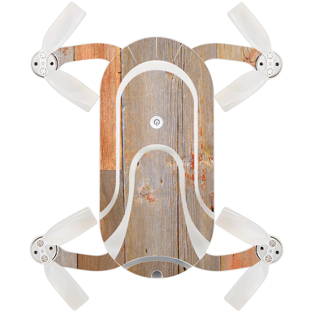 MightySkins Skin Compatible with ZEROTECH Dobby Pocket Drone – Barnwood | Protective, Durable, and Unique Vinyl Decal wrap Cover | Easy to Apply, Remove, and Change Styles | Made in The USA