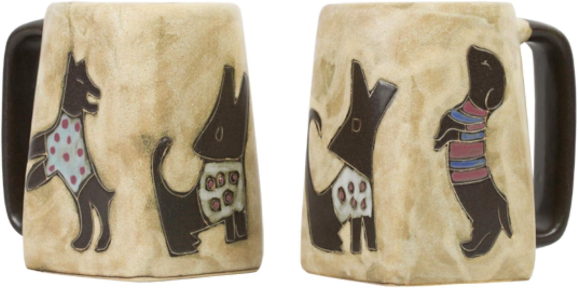 Mara Stoneware Mug Dogs 12 oz. Coffee Cups & Mugs