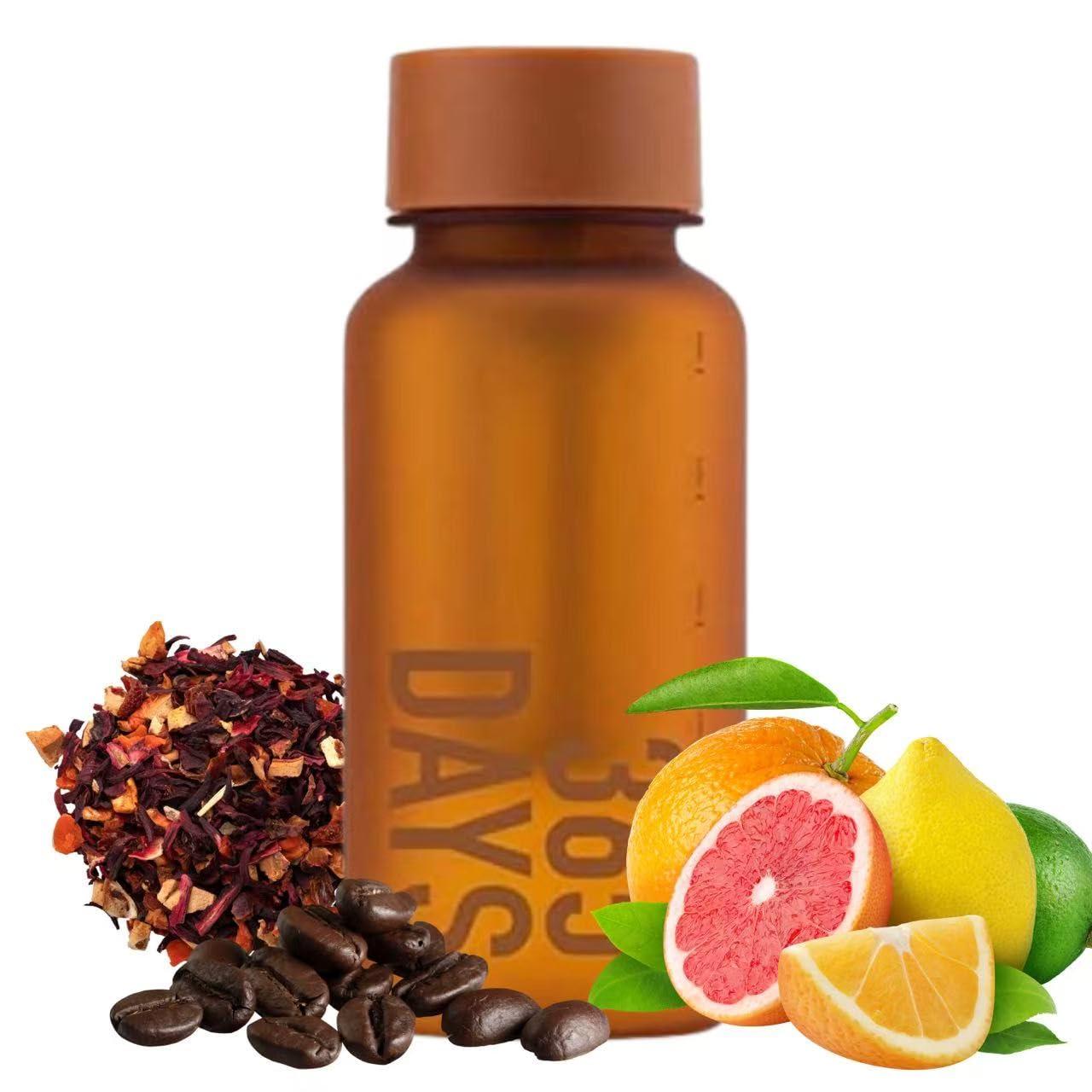 WEMUG Portable Cold Brew Maker, 18.6 oz Modern Simple design, Leak Proof, Ultra Light, BPA-Free, Durable Plastic, 365 (orange)