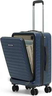 Assembly Stark 20 Inch Cabin Trolley Bag Hard Shell Polycarbonate Suitcase with Laptop Compartment with TSA Lock 8 Spinner... Price In India