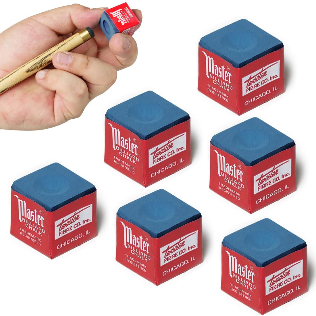 6 pezzi Gessetti Biliardo,Gesso da Biliardo,Standard Gessetto Biliardo,Gessetti per Stecche da Biliardo,Gessi Biliardo,Gessetto da Biliardo,Pool Cue Cubes