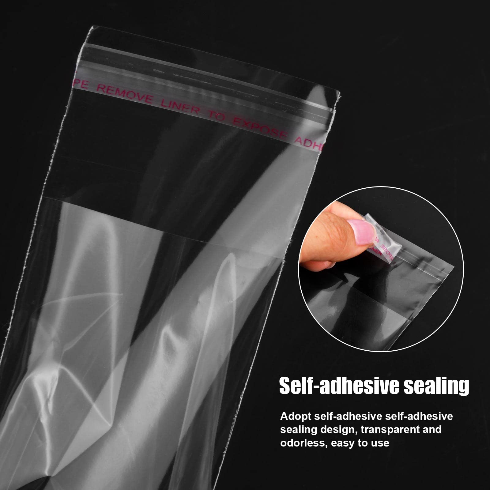 Bustine Trasparenti Adesive 8x12cm - 300 Pezzi, Per Alimenti, Caramelle, Regali - Foto 5