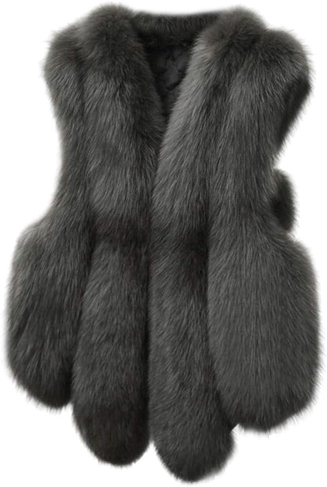 SHAOBGE Slim Size Faux Gilet Plus Vest Outwear Coat Vest Women's Warm Women's Coat Elderly Gift Ideas