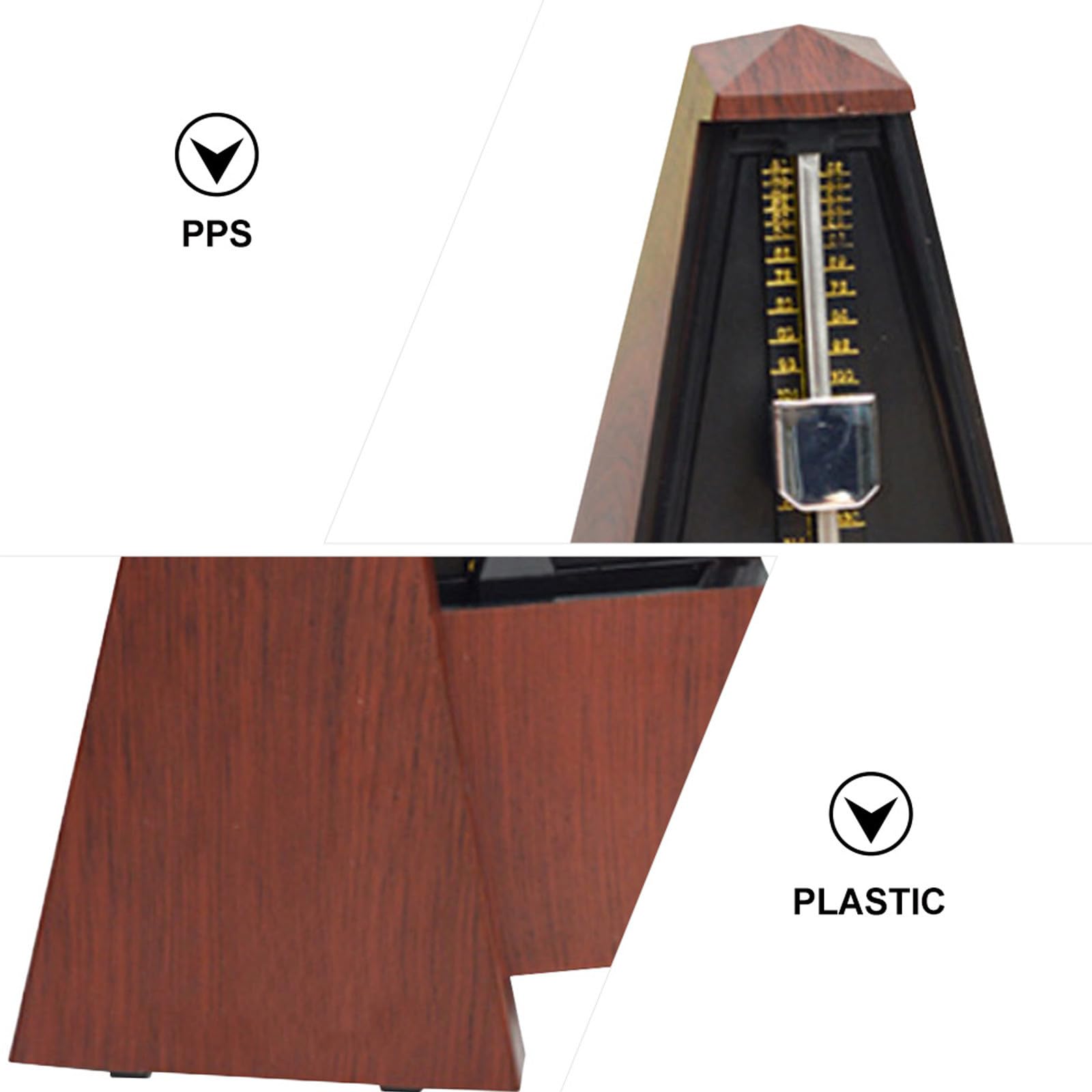 Toyvian 1Pc Metronom Strojenie Muzyki Zegar Muzyczny Na Perkusję Theremin Instrument Muzyczny Zegar Fortepianowy Do Instrumentów Muzycznych Numer Pro Pps Hartowane Tworzywo