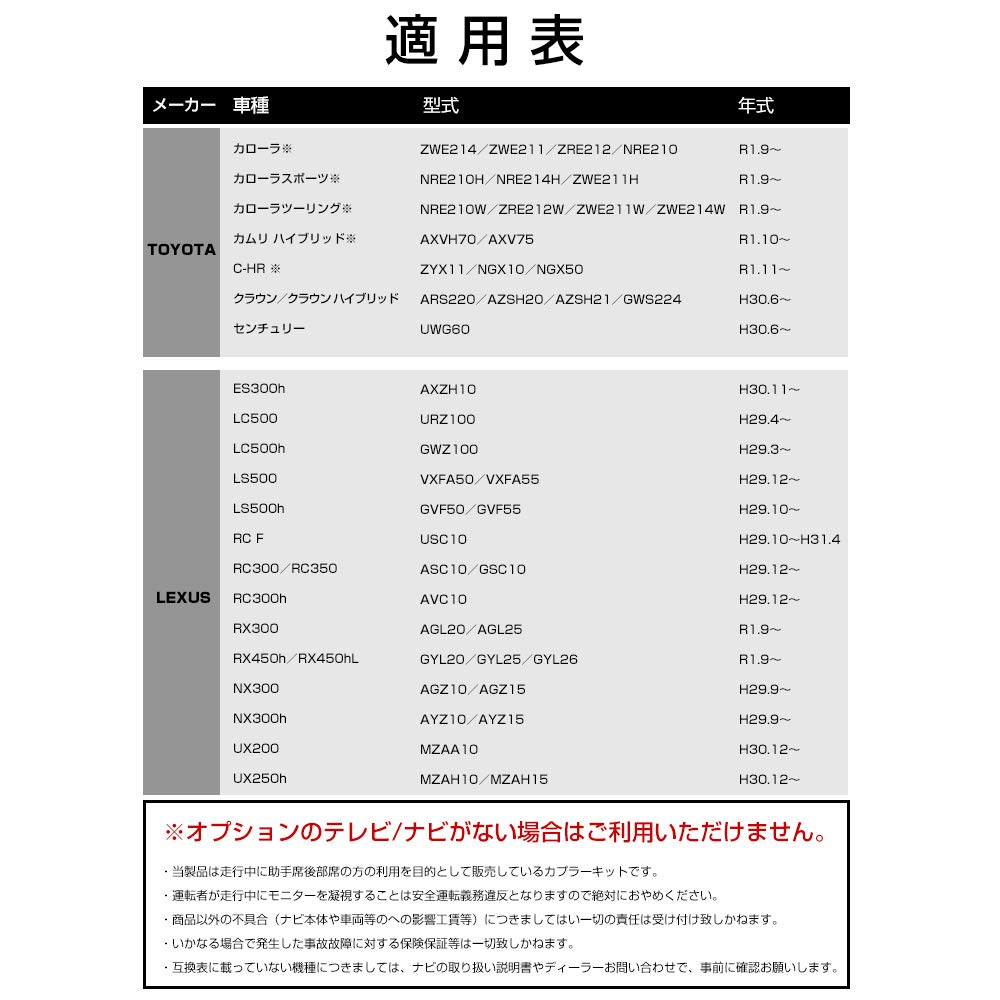 Amazon | C-HR ディスプレイオーディオ テレビキット ZYX11