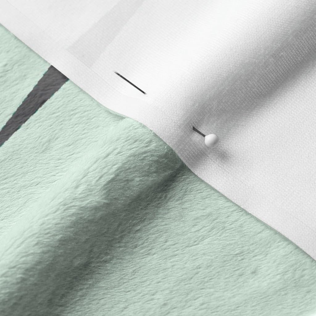 Spoonflower Fabric - Atomic Mint Mid Century Modern Retro Stars Science Printed on Minky Fabric by The Yard - Sewing Baby Blankets Quilt Backing Plush