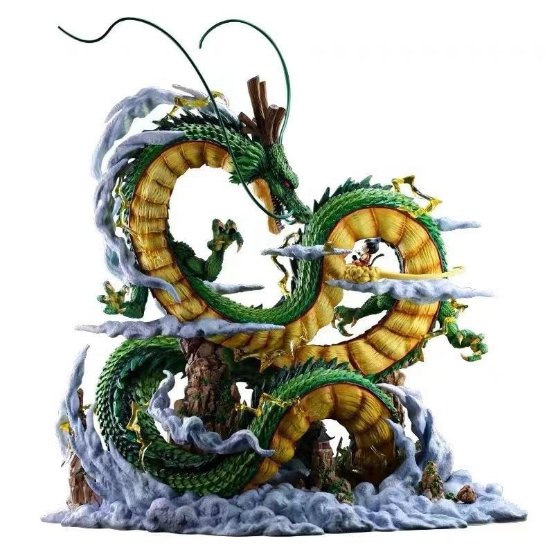 Shenron The Dragon with Kid Goku on Cloud | Dragon Ball Z Anime Action Figure | Premium PVC Collectible Figurine Statue Toy for Fans, Gifts & Home Decoration anime merchandise