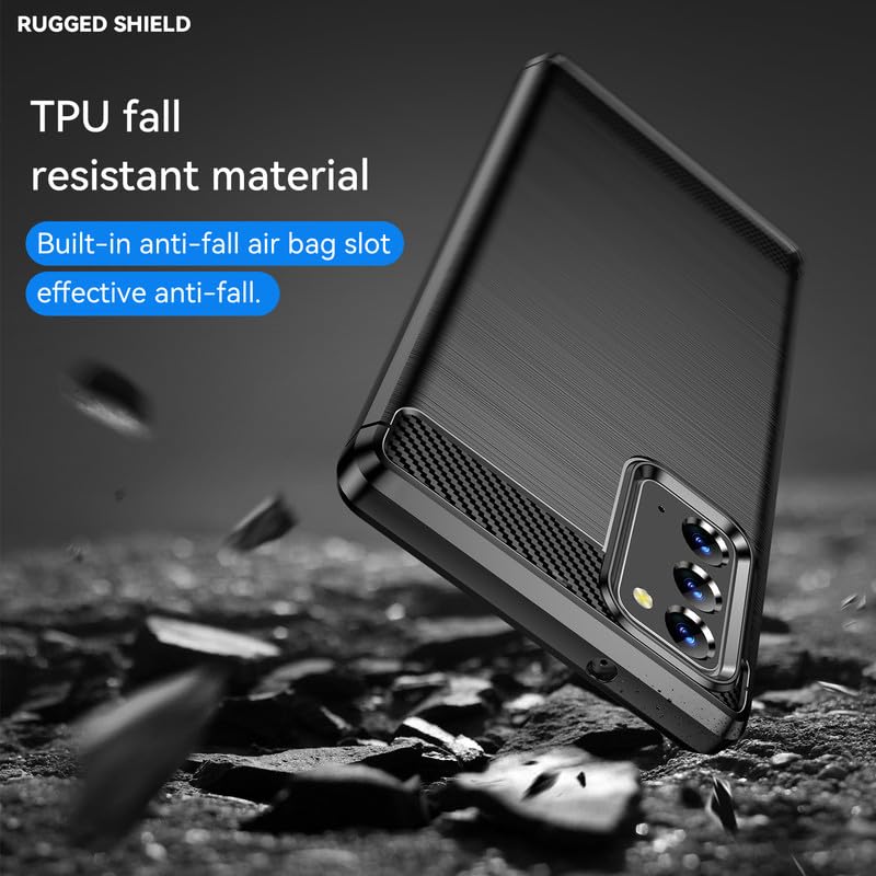 Image of Hybrid Carbon Fiber Back Case for Samsung Galaxy Note 20 (Black)