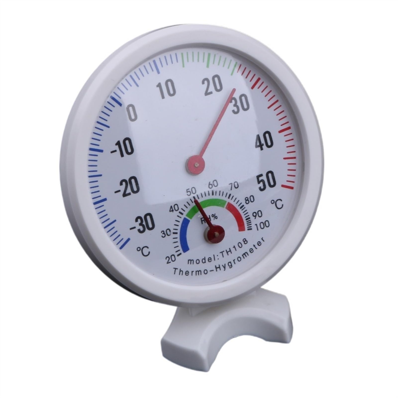 Starkes Thermometer, glockenförmig, analog, Hygrometer, leicht ablesbare Skala, Thermometer, -30-50 Grad, für Gärten, Terrassen