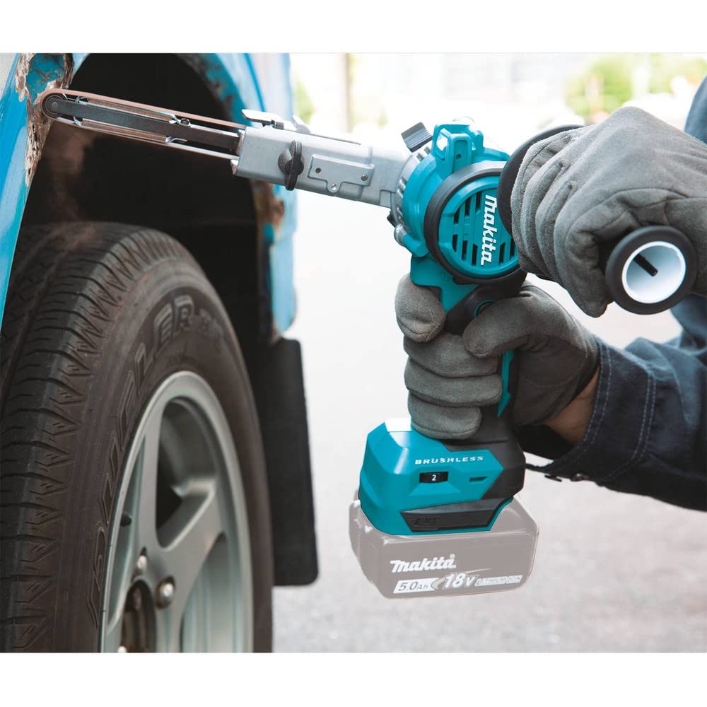 Makita XSB01Z 18V LXT® Levigatrice a nastro senza fili agli ioni di litio, brushless 0,9 x 53 cm, solo strumento
