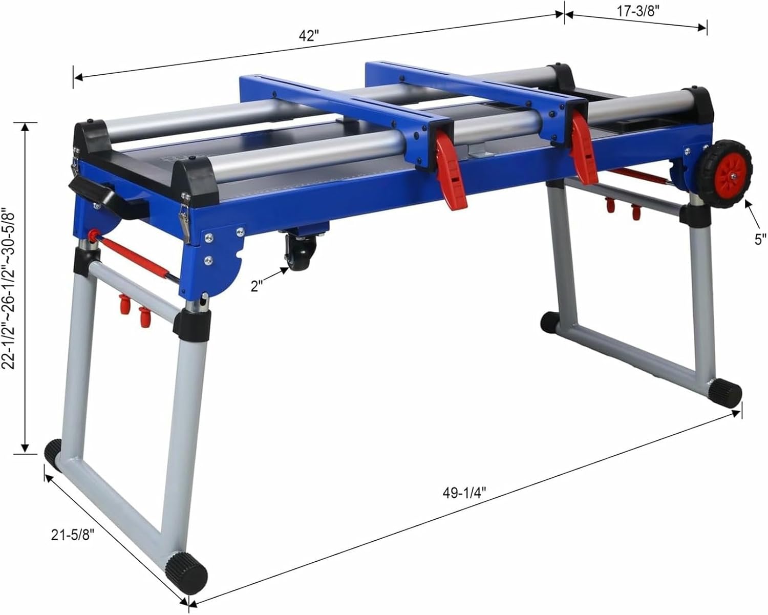 Express Folding Worktable - with 330lb Load Capacity, Lightweight Metal Construction Locking Legs Provide Sturdy Surface for Stacking Heavy Objects