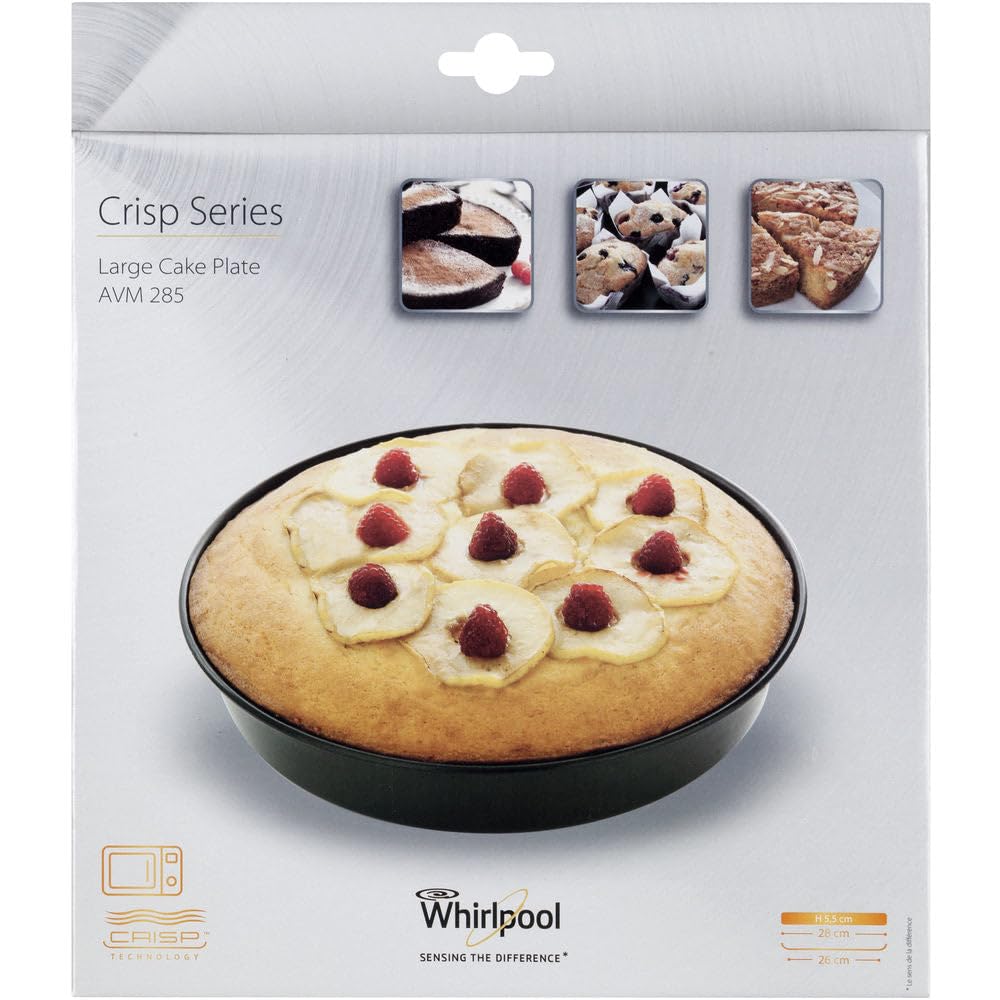 WHIRLPOOL - WPro AVM285 Plat Crisp à bord haut • ∅ 28 cm - Hauteur 5,5 cm