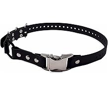 Collier &eacute;lastique &agrave; encliquetage rapide pour chien Educator, imperm&eacute;able au biothane, anti-odeurs, fermoir et anneau en D faciles &agrave; connecter et &agrave; d&eacute;connecter avec boucle &eacute;lastique confortable, doit &ecirc;tre coup&eacute; &agrave; une longueur personnalis&eacute;e pour s'adapter &agrave; votre chien de 1 pouce, noir