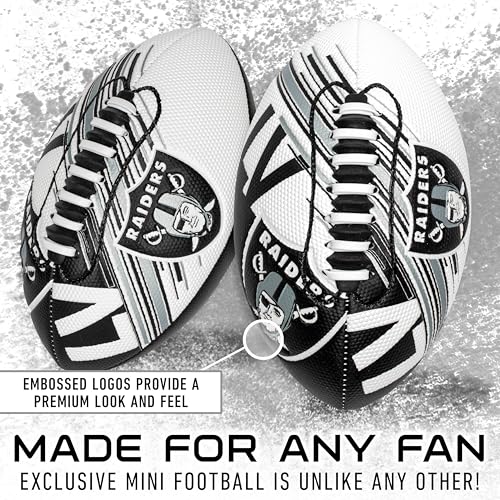 Image of Franklin Sports NFL Team Mini Footballs - Youth 8.5 inch Official NFL Licensed Football + Air Pump Set