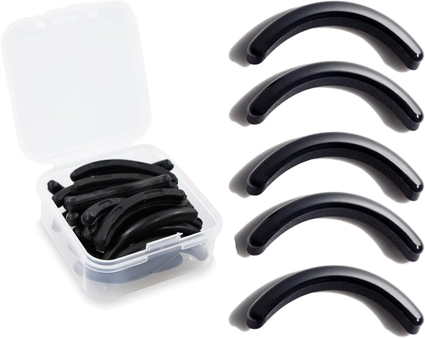 Curler Refills Eyelash Curler Refill Pads Silicone Rubber Curler Replacement Refills Pads for Universal Eyelash Curler (Pack of 5)