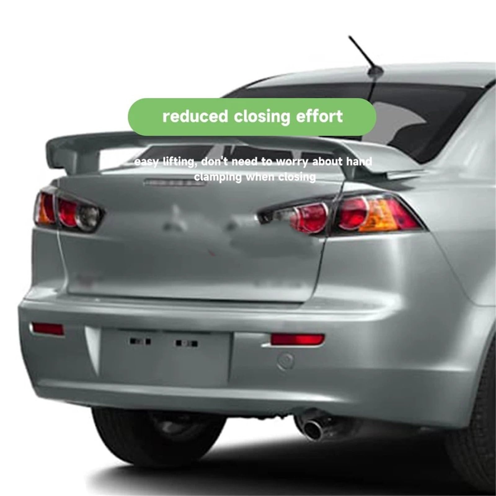 Amortyzator gazowy sprężyna gazowa 2 szt. pasujące do Mitsubishi Lancer EX EVO 2008-2015, amortyzator tylnej klapy bagażnika, wsporniki podnośnika bagażnika, amortyzatory gazowe