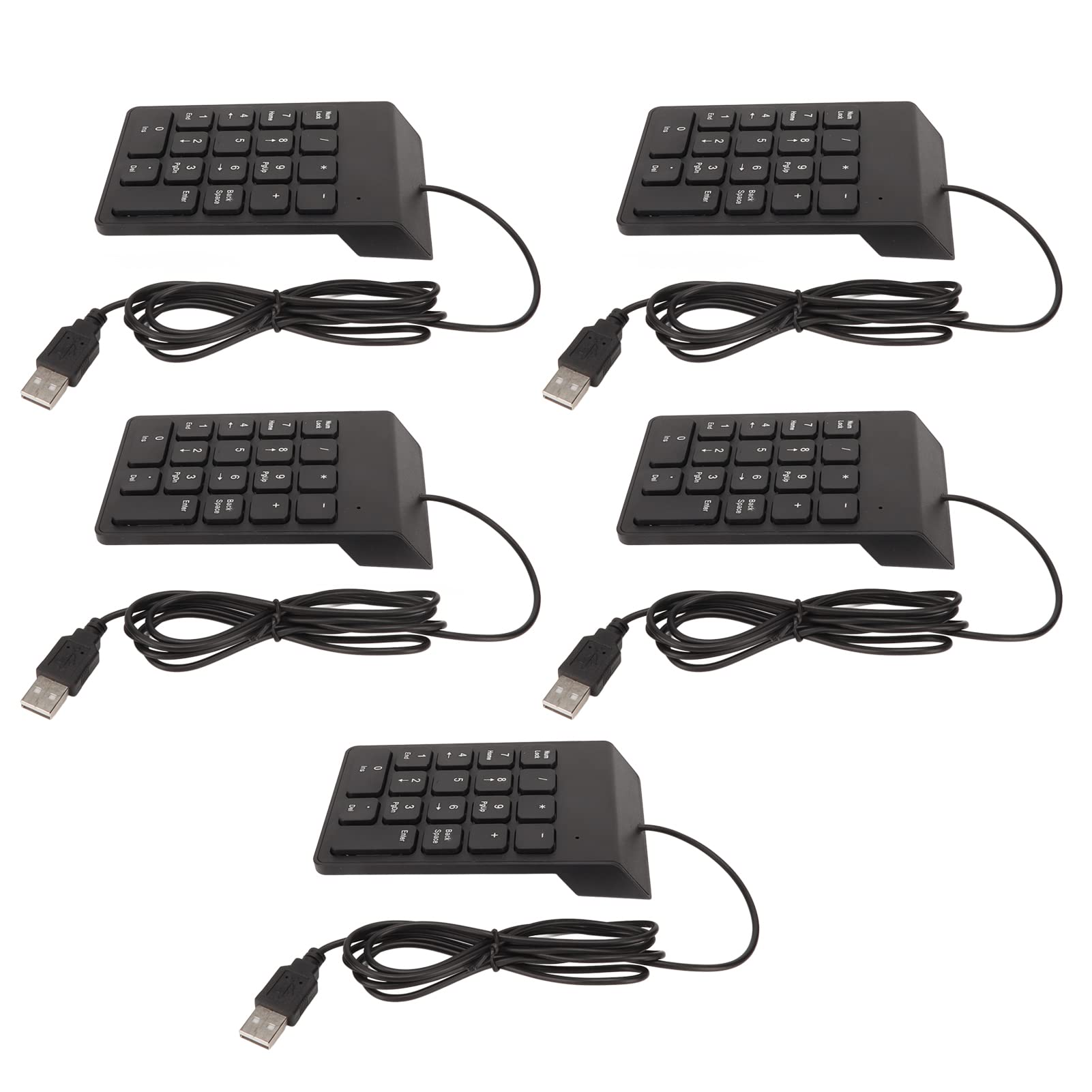 UBERSWEET® Number Keypad, Quiet Typing 18 Keys Wired Number Pad for PC (5 Pieces)-picture-13