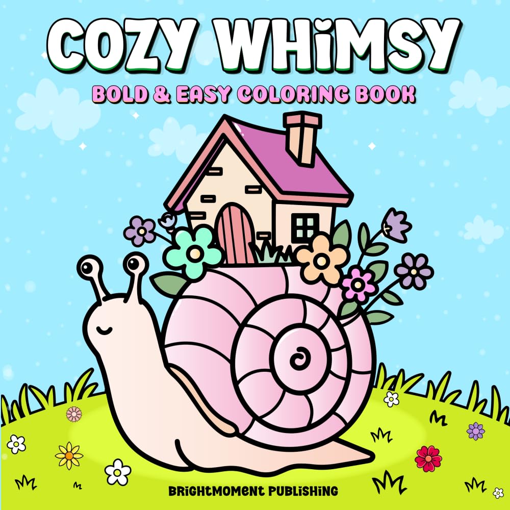 Cozy Whimsy: Bold & Easy Coloring Book