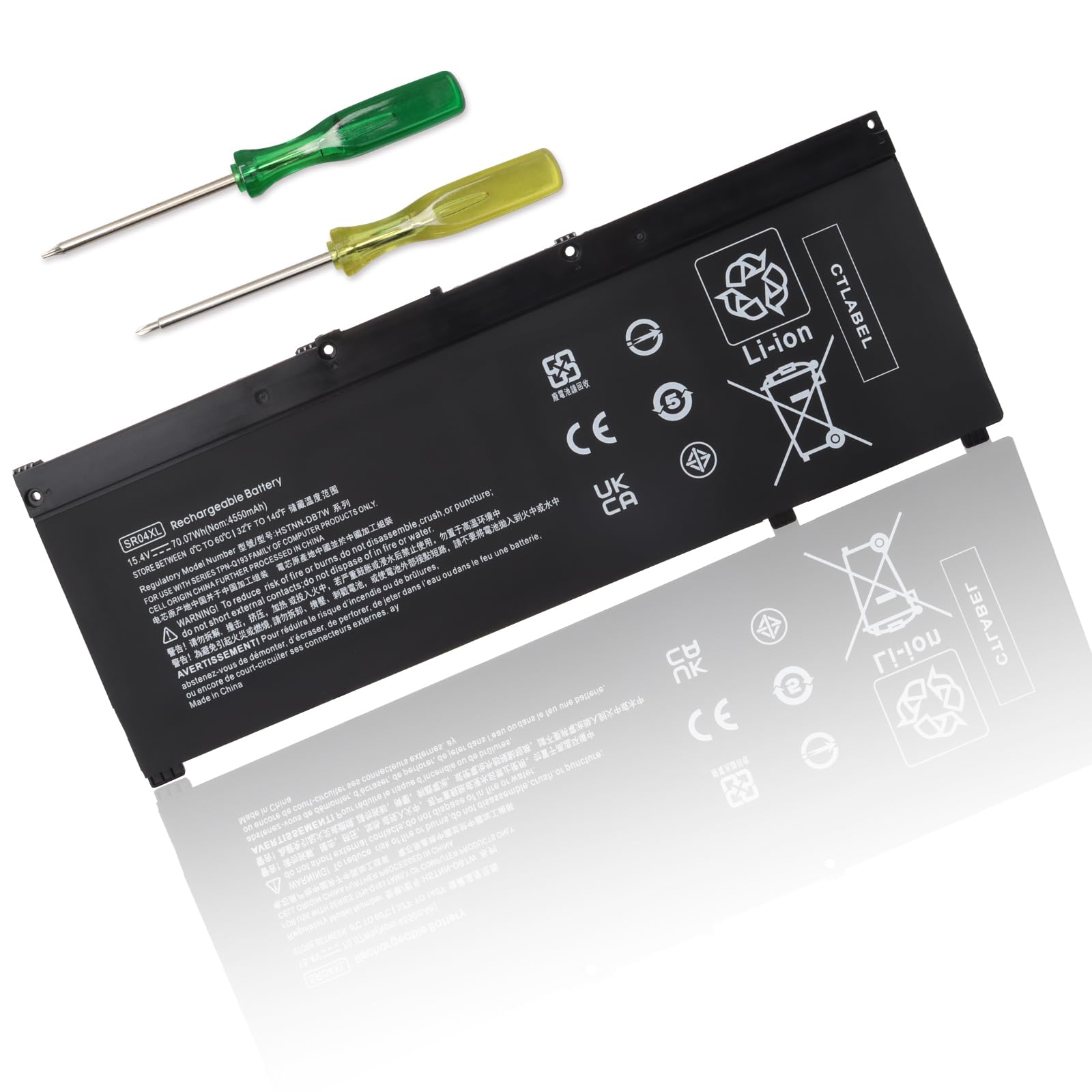 SR04XL SRO4XL Batería para HP Omen 15 15-dc0xxx 15-cb0xx 15-cx0xxx 15-ce0xx Pavilion Gaming 15-ce198wm 15-ce015dx 15-ce011dx 15-dc1xxx 15-dc1058wm 15-dc1054nr 15-cx 15-dc0052nr 15-cx0056wm SR03XL