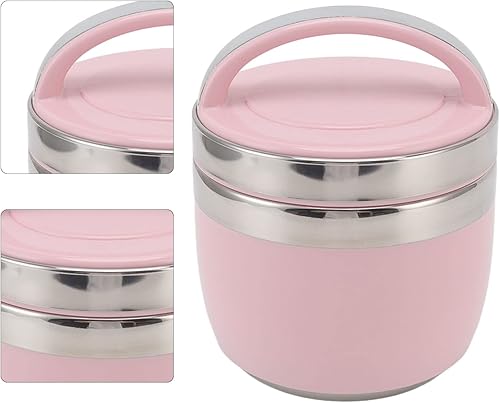 Miniatura 3 de Lonchera Bento de acero inoxidable 304 de 1.5 litros, cajas Bento térmicas, juego de tazones Bento de viaje, caja portátil de conservación de