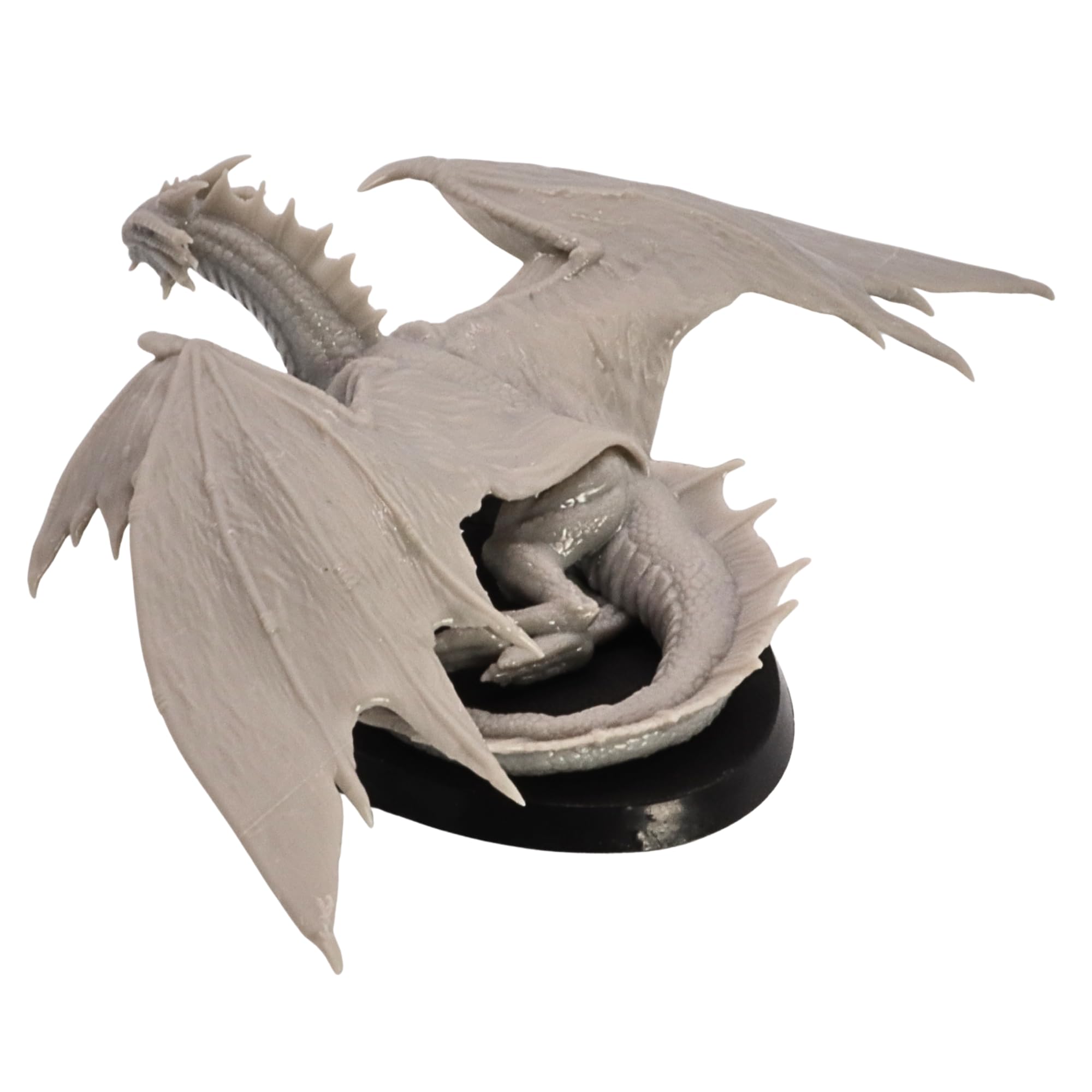 Young Bronze Dragon Miniature - 1 Large Dragon Model for Tabletop RPG Encounters, Grey, 15cm - Image 4