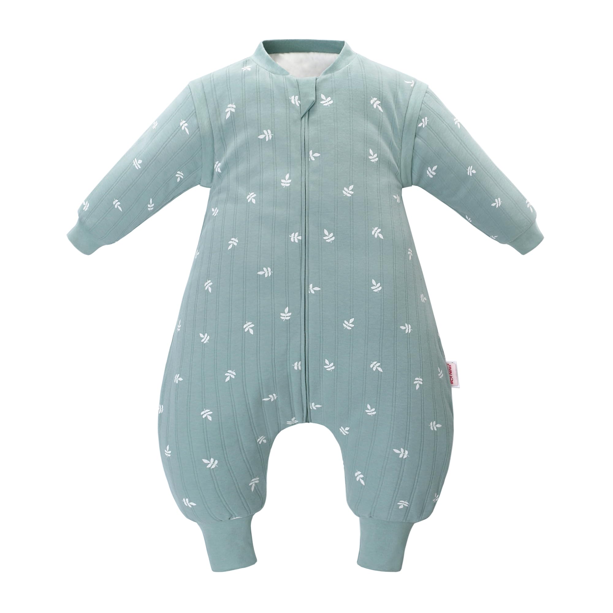amo nenes Baby Sleeping Bag with Legs 2.5 TOG Children's Wearable Blanket with Detachable Long Sleeve,Unisex 100% Cotton Winter Toddler Sleep Sack for Infant Toddler — image 1