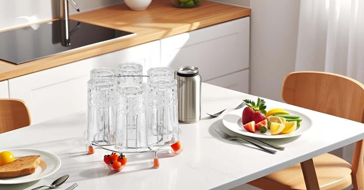 Glass Stainless Steel Stand - Organize Your Kitchen -3