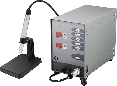 Permanent Jewelry Welder, Handheld Automatic CNC Spot Welding Machine, Pulse Arc Welding Machine Kit with LCD Screen for DIY Jewelry Repair Hardware Workpiece
