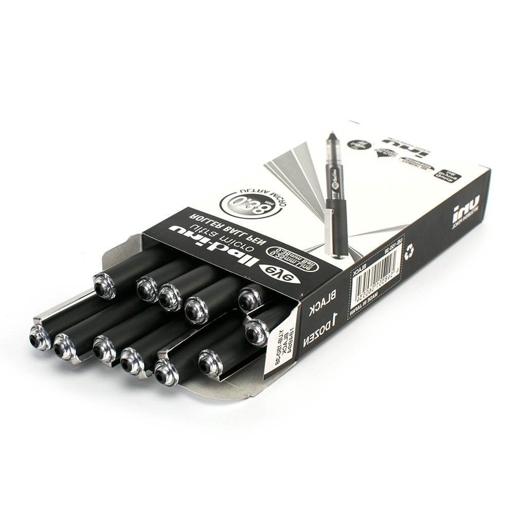 Penne A Sfera Uni-Ball Eye Micro - Confezione Da 6 (3 Nero, 2 Blu, 1 Rosso), Punta 0.5mm - Foto 3