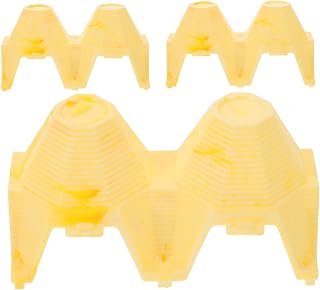 Toyvian 3piezas Cueva Húmeda para Gecko Escondite para Reptiles Caja De Alimentación para Cueva para Dragón Barbudo Unidades Color Amarillo Decoración De para Anfibios Pequeños