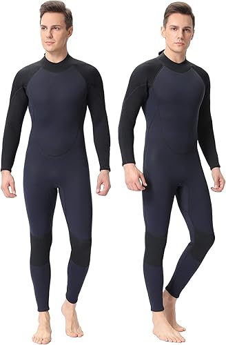 Vista 30 de FLEXEL Traje de neopreno de cuerpo completo de una pieza para mujeres y hombres de 0.118 in, 3/0.079 in, 5/0.157 in, trajes de baño térmicos en agua