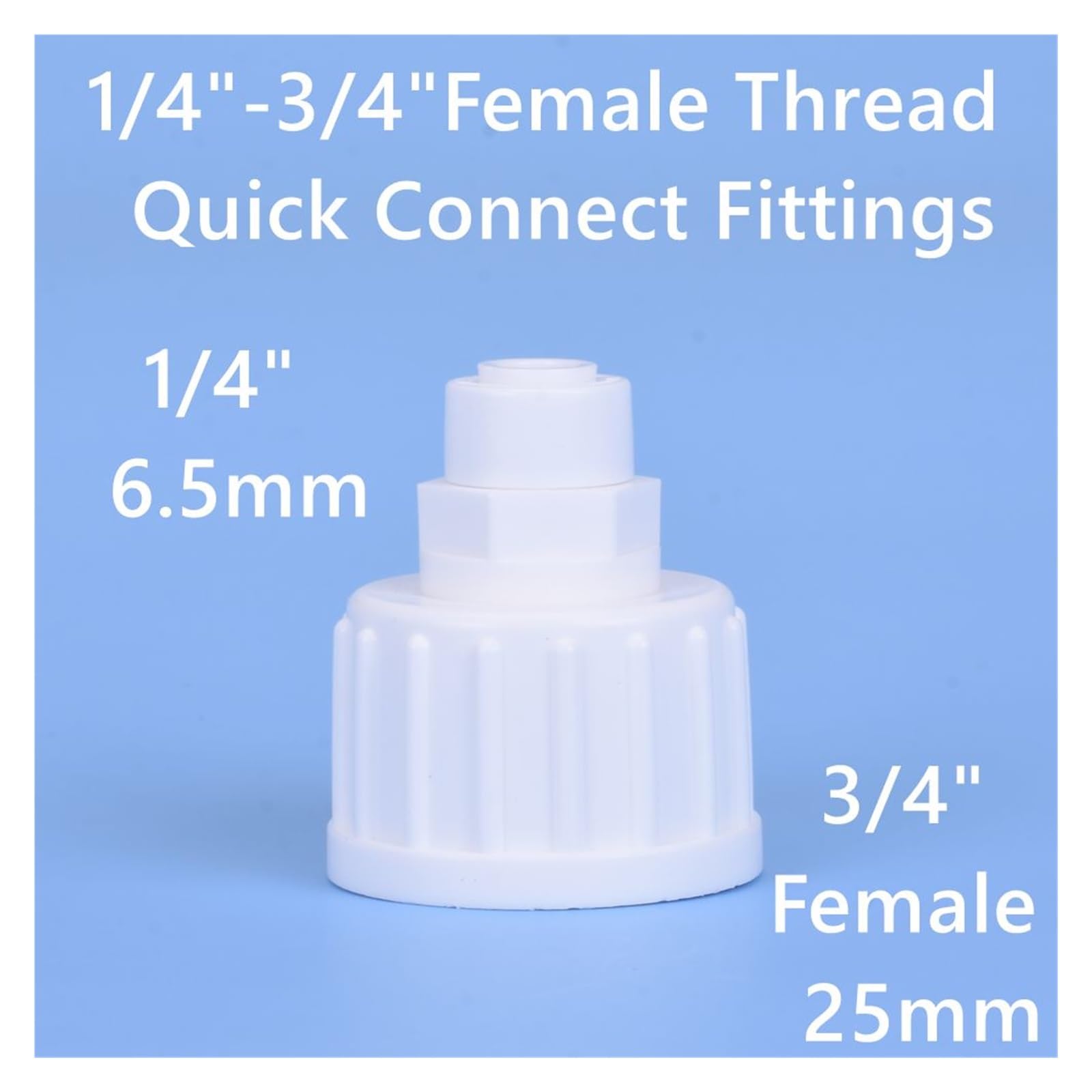 Accesorio de agua recto y rápido, manguera de 1/4", conector de acoplamiento con rosca macho-hembra de 3/8", filtro de agua, piezas de ósmosis inversa(JSQMK006,50 pcs)