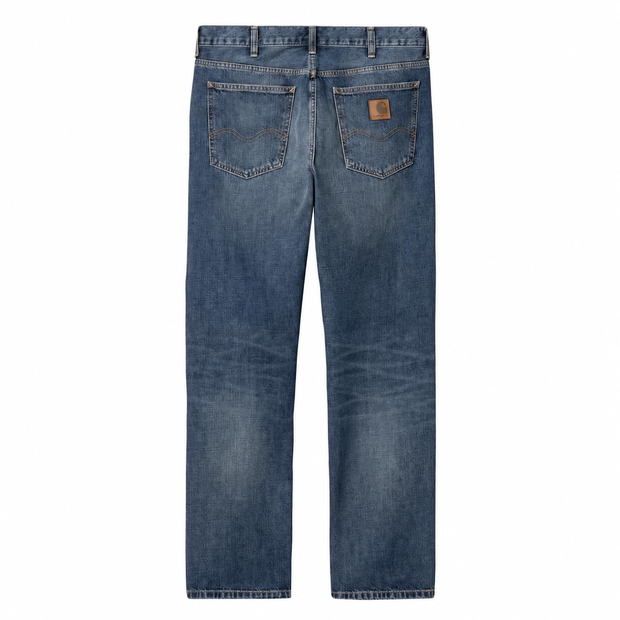 Carhartt WIP Men's Marlow Pant Edgewood Blue Denim Dark Used Wash