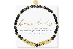 Boss Bracelet for Women: Inspirational Beaded Stretch Bracelets