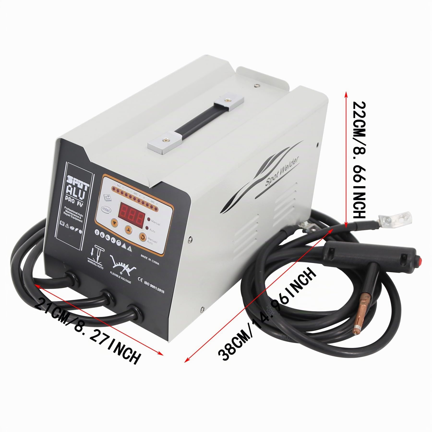 F6100 Aluminum Body Dent Spot Welder,120,000uf 3KW Dent Puller Dent Puller Spot Welder Welding Thickness Spot Welder Dent Spot Welder Continuous Welding Stud Welding Automotive Repair Shop