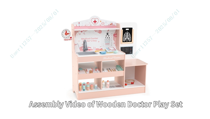 Amazon.com: Costzon 2 in 1 Wooden Doctor Playset, Role Play