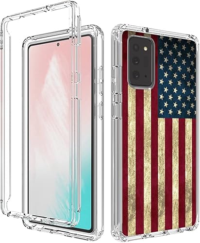 Miniatura 6 de Funda para Galaxy Note 20 5G/Samsung Note 20 SM-N981U con protector de pantalla de vidrio templado, funda protectora de cuerpo completo con patrón