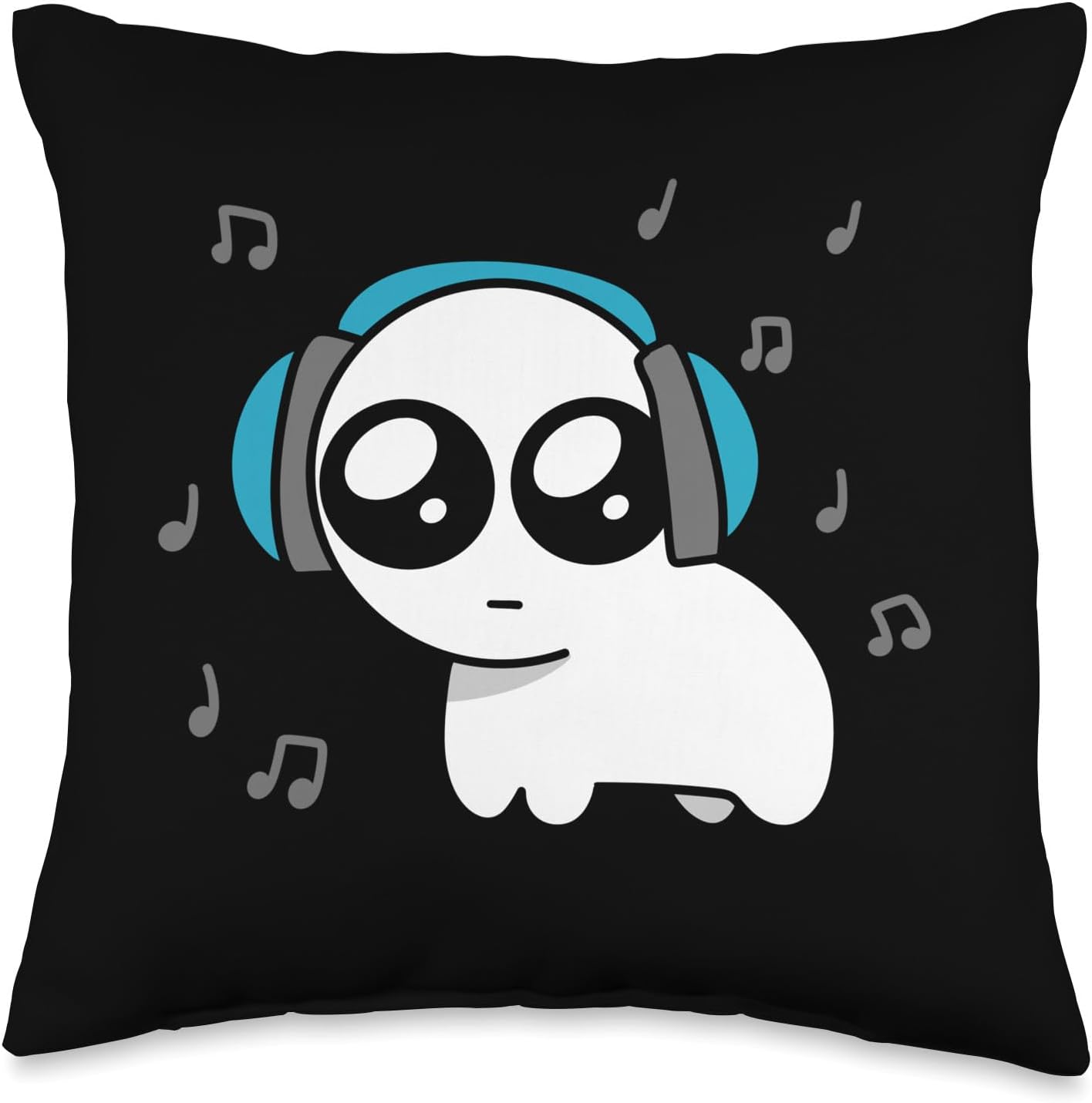 TBH Autism Creature Meme With Headphones Throw Pillow Home & Kitchen