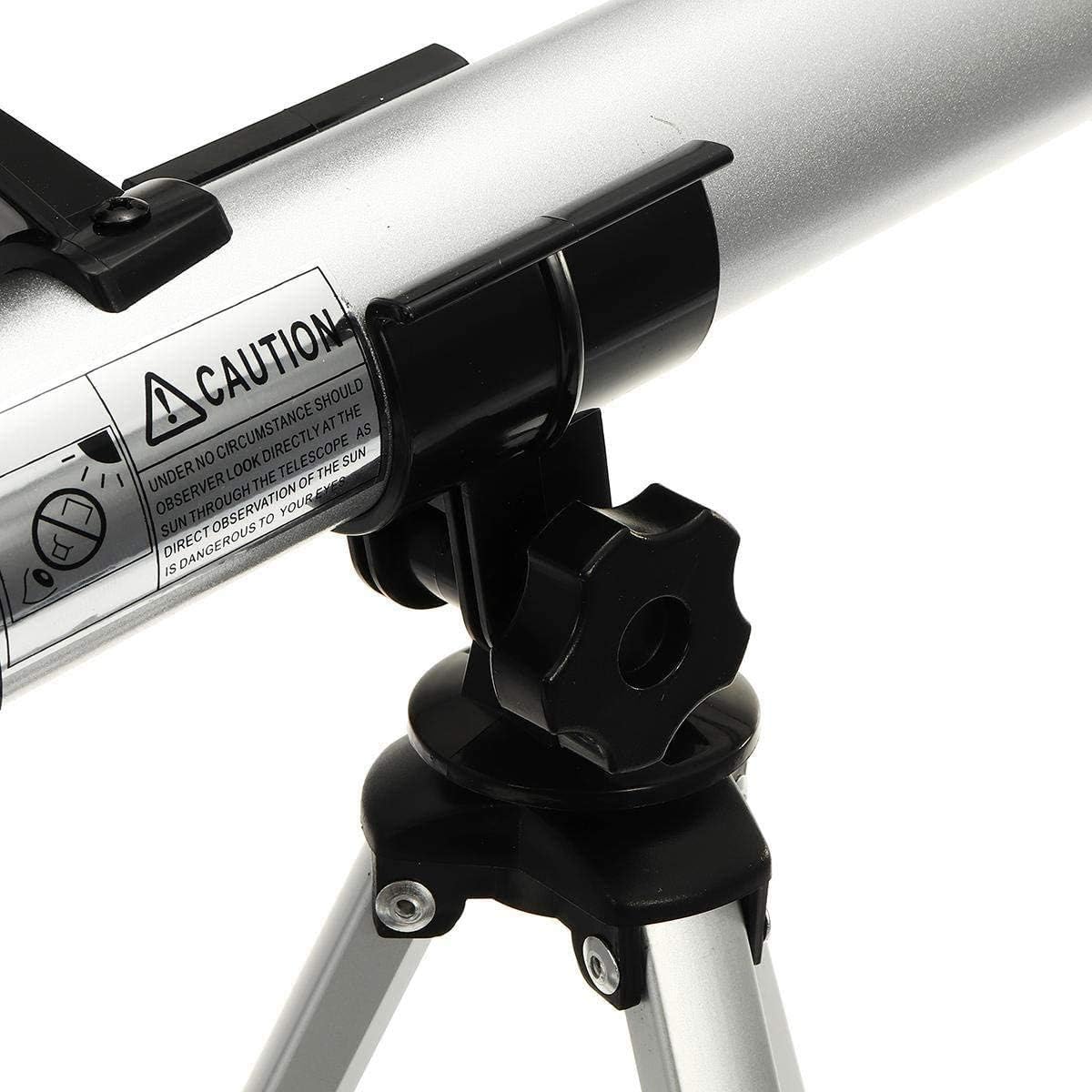 Telescope for Astronomy Beginners with Sturdy Steel Tripod 90mm Astronomical Refractor Telescope for Adults Great Astronomy Gift for Kids to Explore Moon and Planets