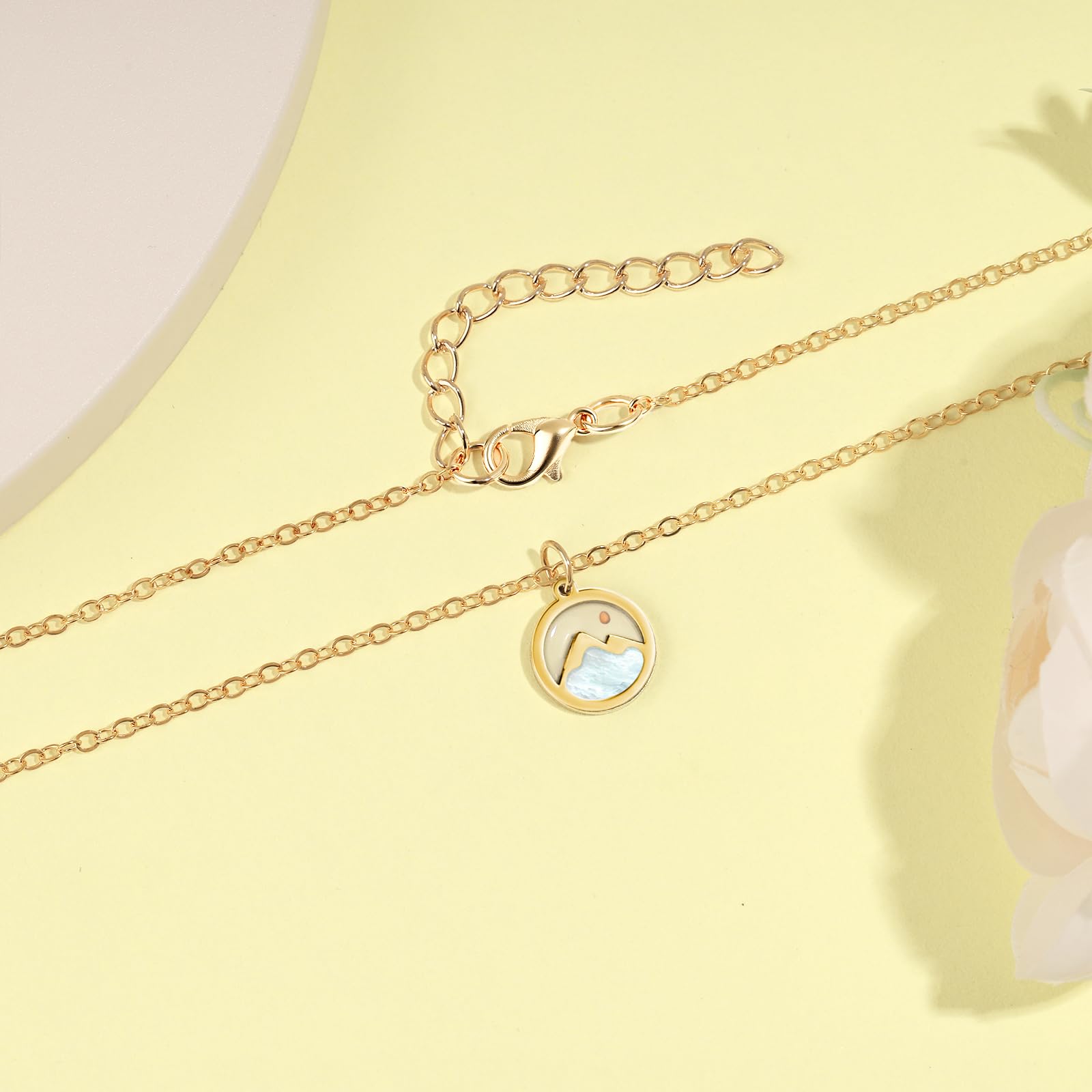 Mustard Seed Necklace Jewelry for Women Girls, Gold