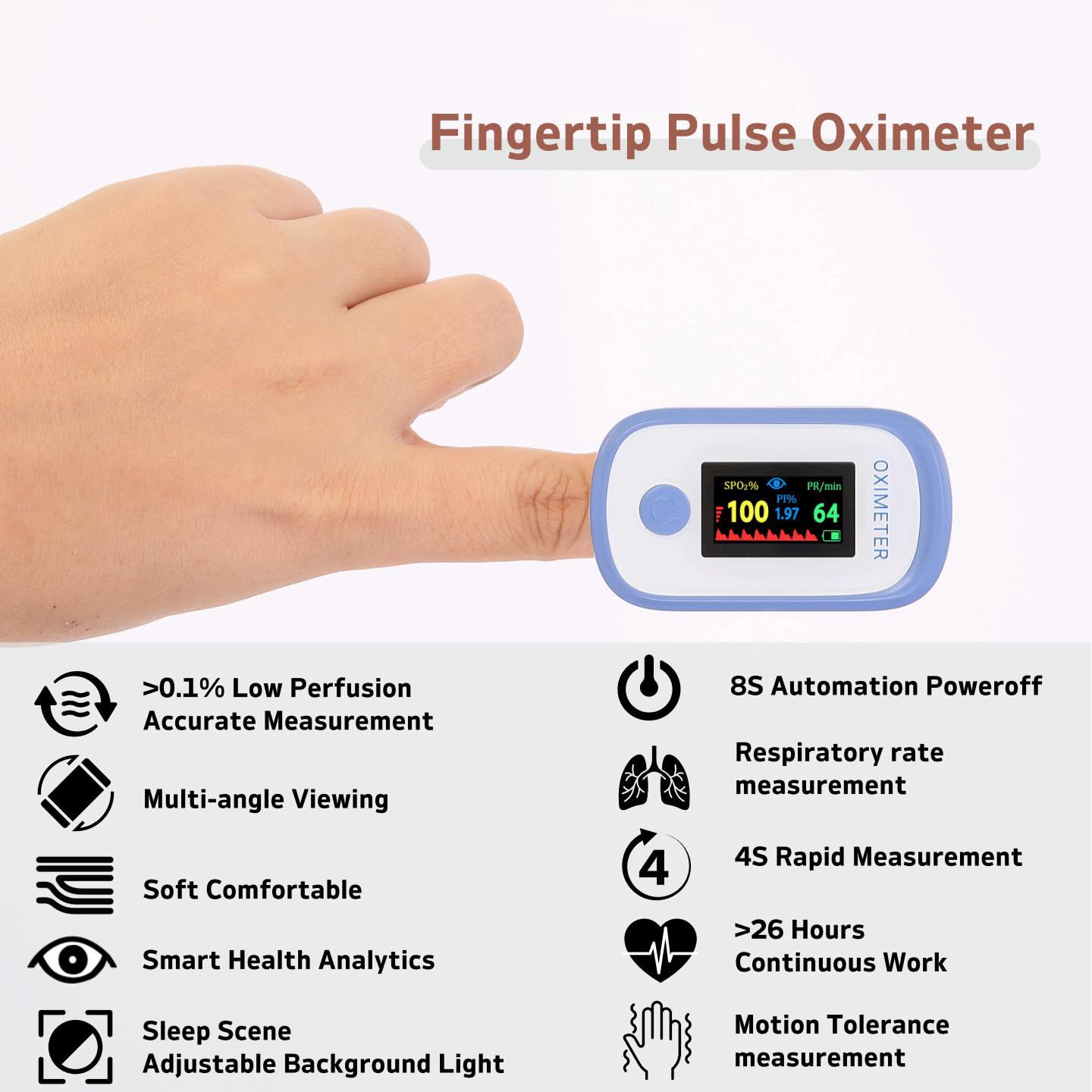 Pulse Oximeter - Monitor SpO2 & Respiration -3