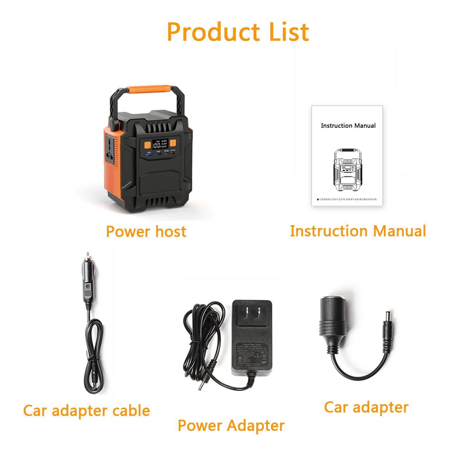 Estación Energía Portátil Batería Litio 200W/ 172,8Wh/ 48000mAh para Exteriores Salida De Ca De Onda Sinusoidal Pura De 110V/ 220V Apta para Camping Hogar Respaldo De Emergencia