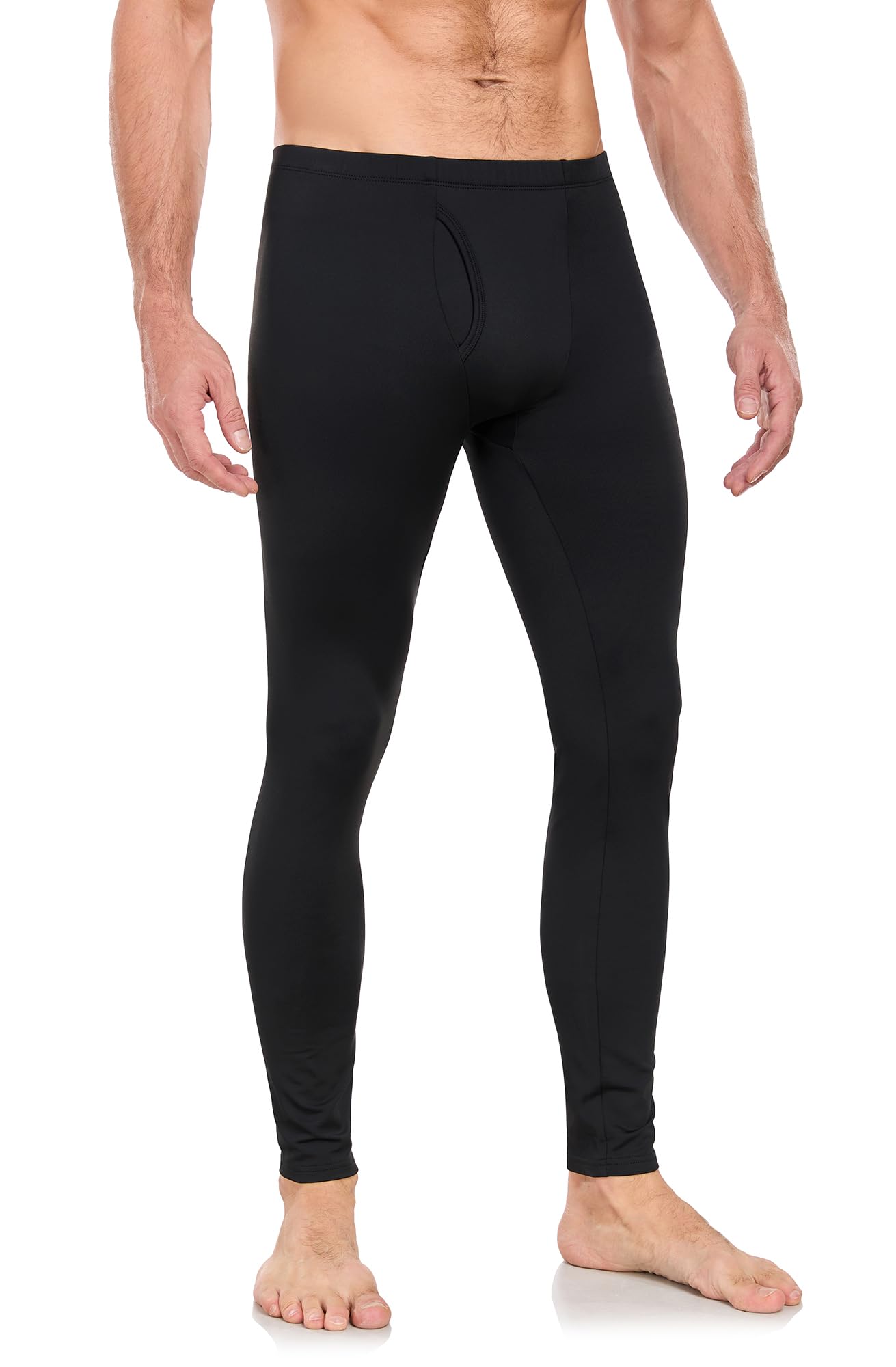 BENNIES Pantaloni Termici Uomo Pantalone Sportivi Intimo Termico Calzamaglia Abbigliamento Invernali Sottopantaloni Leggings Tuta Palestra Termiche Running Sci Nero