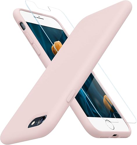 Miniatura 208 de Miracase - Funda diseñada para iPhone 11 con protector de pantalla, funda de goma de silicona líquida, protección total contra caídas y a prueba