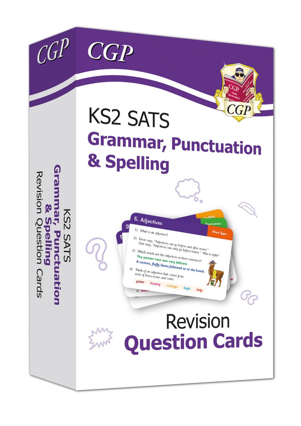 Coordination Group Publications Ltd (CGP) KS2 English SATS Revision Question Cards: Grammar, Punctuation & Spelling (for the 2022 tests)