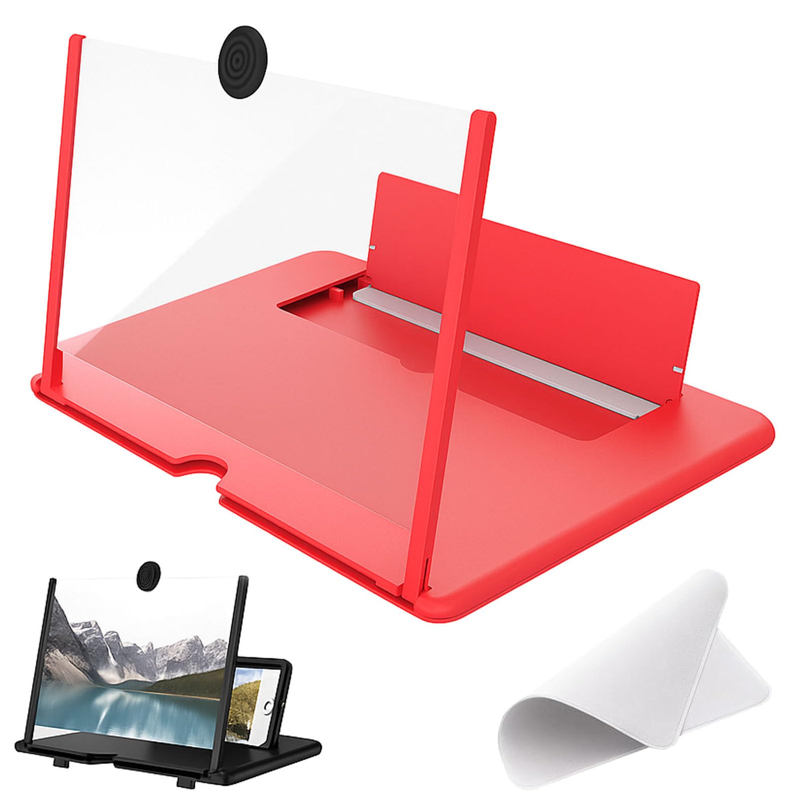 Amplificador de pantalla para móvil portátil y plegable ideal para viajes en tren