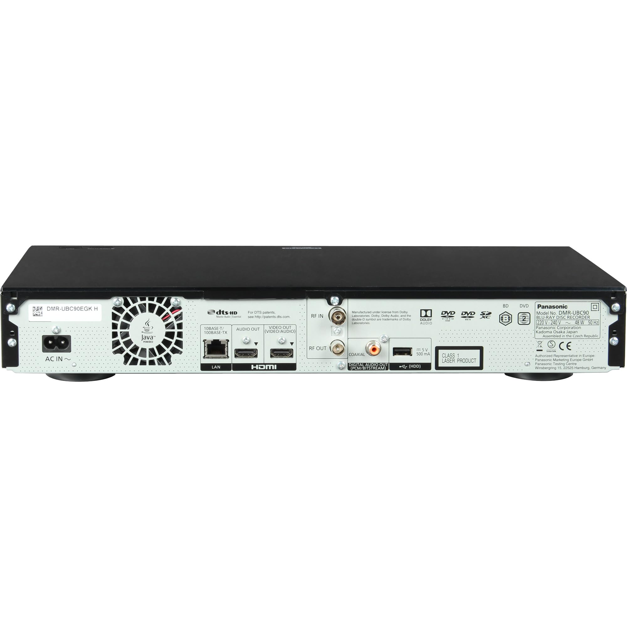 Panasonic DMR-UBC90EGK Enregistreur Blu-ray UHD 2To 4K DVB-C DVB-T2 HD