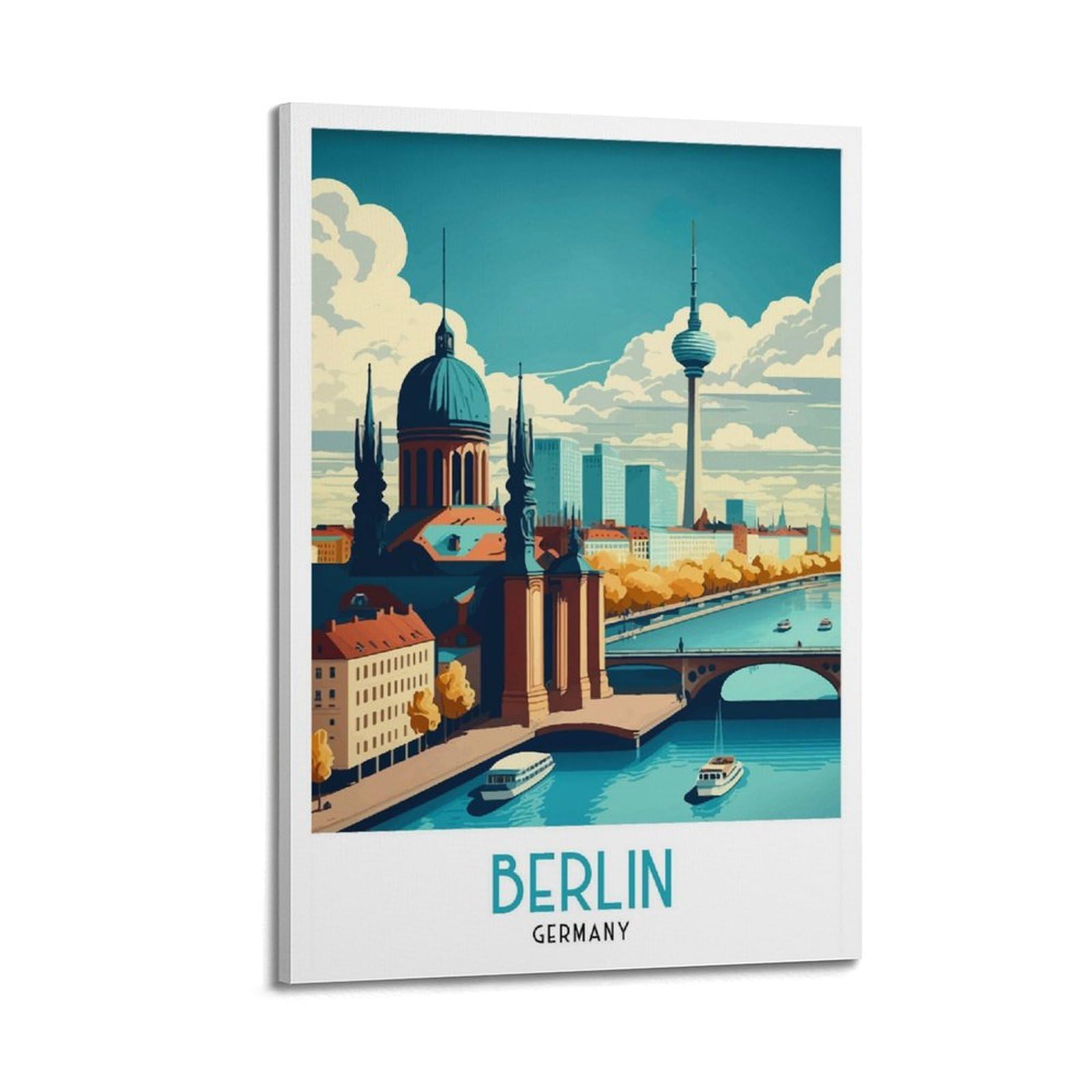 xiaoxiaoshen Berlin Germany Travel Gift Home De_4 Canvas Poster Wall Art Prints Room Aesthetic Murals Bedroom And Living Decorations 12x18inch(30x45cm)
