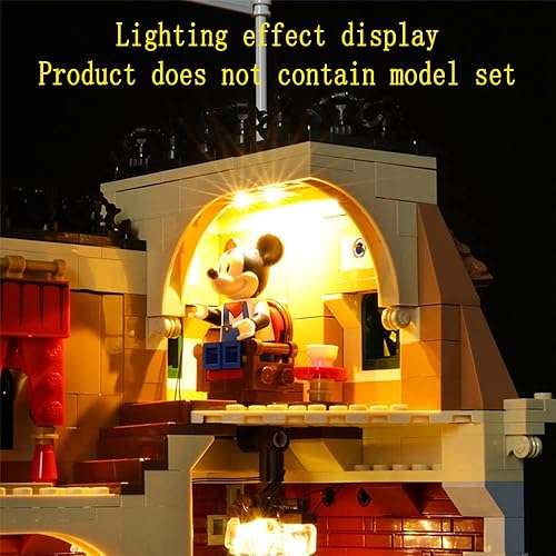 Miniatura 6 de Kit de luces LED compatible con Lego Disney Train and Station - Juego de iluminación para modelo de construcción 71044 (juego de modelos no