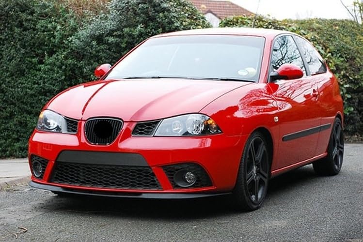 Pour Seat Ibiza 6L FR Spoiler Lèvre Lame Inférieure Pare-Choc Avant Noir 02-08